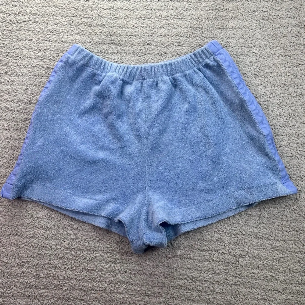 Bronson of California Terry Cloth Shorts Blue Vintage 70s 80s Sport retro